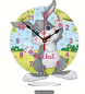 Preview: Diamond Painting Uhr mit Hasen Motiv